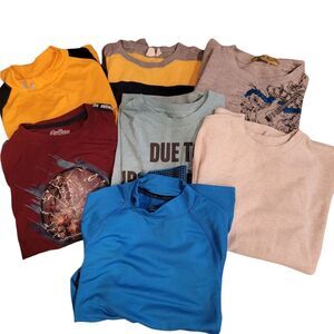 Kids Colorful Graphic Long Shirt Shirts Set